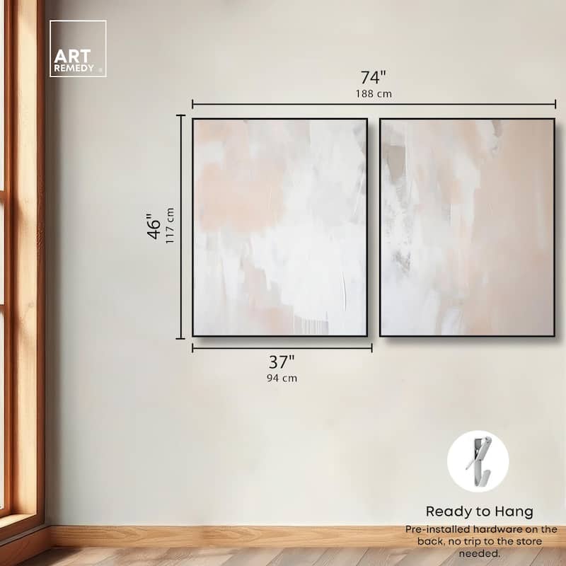 Opalescent Hues IV Canvas Set of 2 by Art Remedy