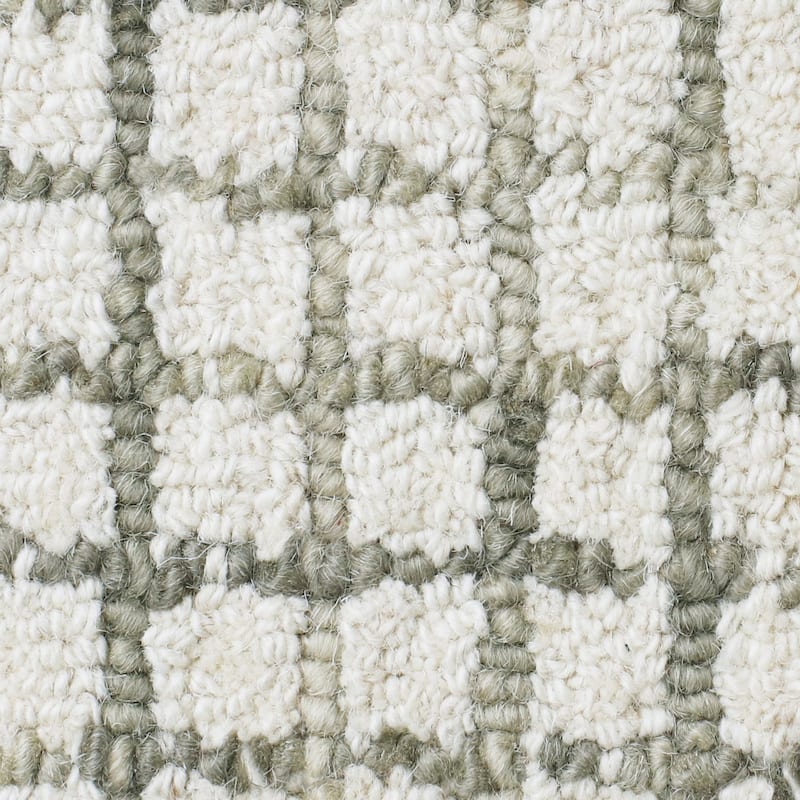 Noah Contemporary Checkered Wool Indoor Area Rug by Sevita