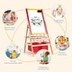 preview thumbnail 11 of 12, Flip-Over Double-Sided Kids Art Easel - 20.5 " x 20 " x 42 " (L x W x H)