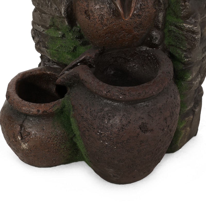 Colquitt Outdoor Tier Jar Fountain Outdoor 4 by Christopher Knight Home