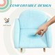 preview thumbnail 6 of 4, Rocking sofa for kidsr Armchair- Blue - 20.5" W x 18.25" D x 19.75" H