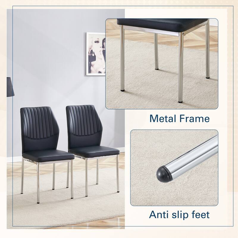 Luxurious Ergonomic Dining Chair Set - Stylish and Comfortable