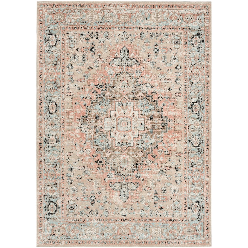 Nourison Washable Decor Indoor only Machine Washable Vintage Persian Area Rug