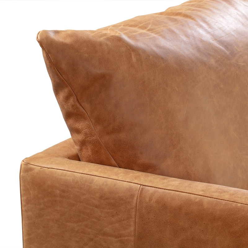 Poly & Bark Girona 88" Sofa - Full Grain Genuine Italian Leather