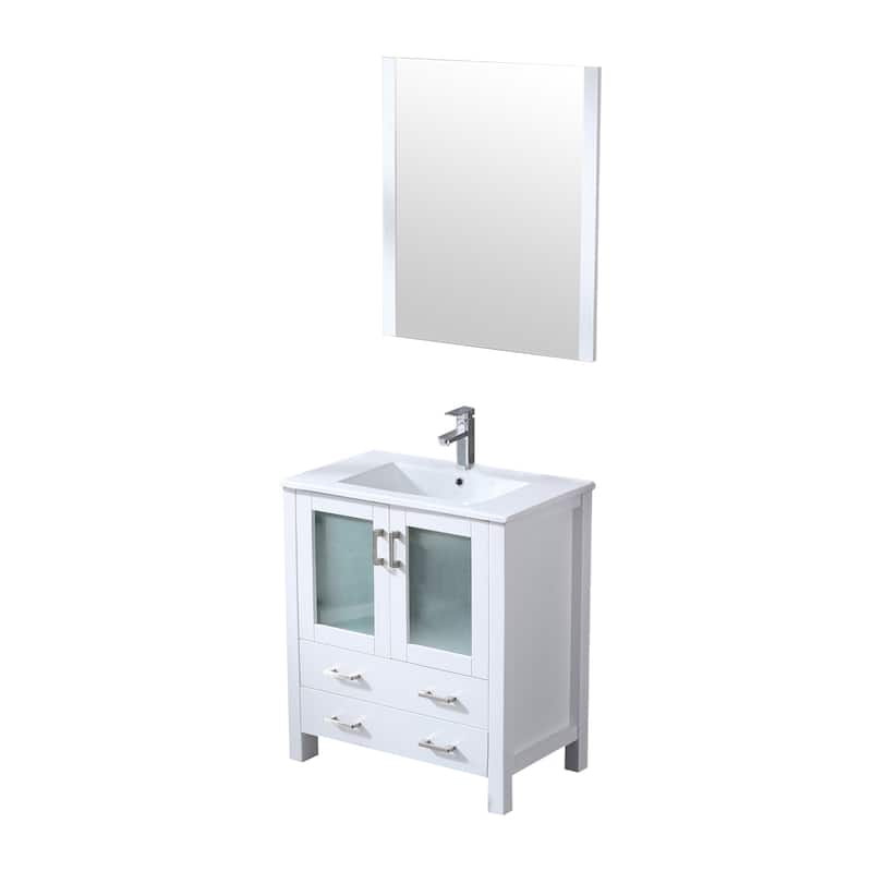 Lexora Volez 30 inch single Bathroom Vanity Complete Set With Faucet