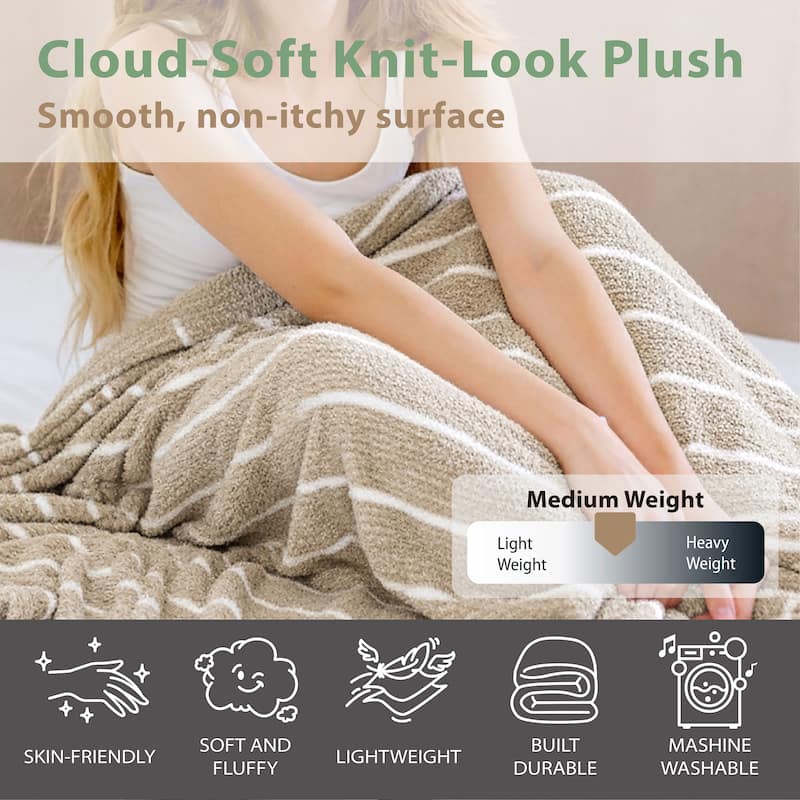 Ultra Soft Cozy Knit Throw Blanket