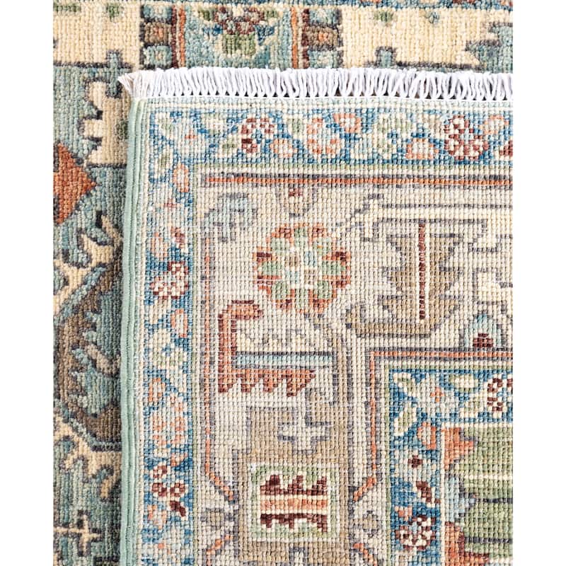 Serapi One-of-a-Kind Hand-Knotted Area Rug - Green - 4' 1" x 5' 10"
