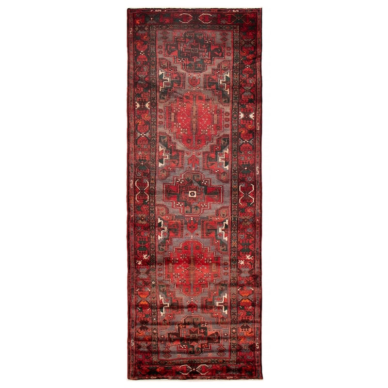 ECARPETGALLERY Hand-knotted Anadol Grey Wool Rug - 3'7 x 10'4 - Grey - 3'7 x 10'4