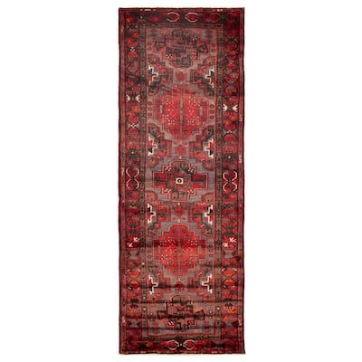 ECARPETGALLERY Hand-knotted Anadol Grey Wool Rug - 3'7 x 10'4
