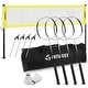 preview thumbnail 1 of 6, Patiassy Professional Portable Badminton Net Set with Rackets