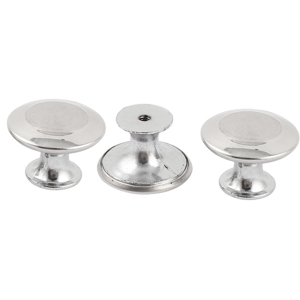 3 x Round Top Door Wardrobe Cabinet Drawer Pull Knobs Set 30 x 21mm