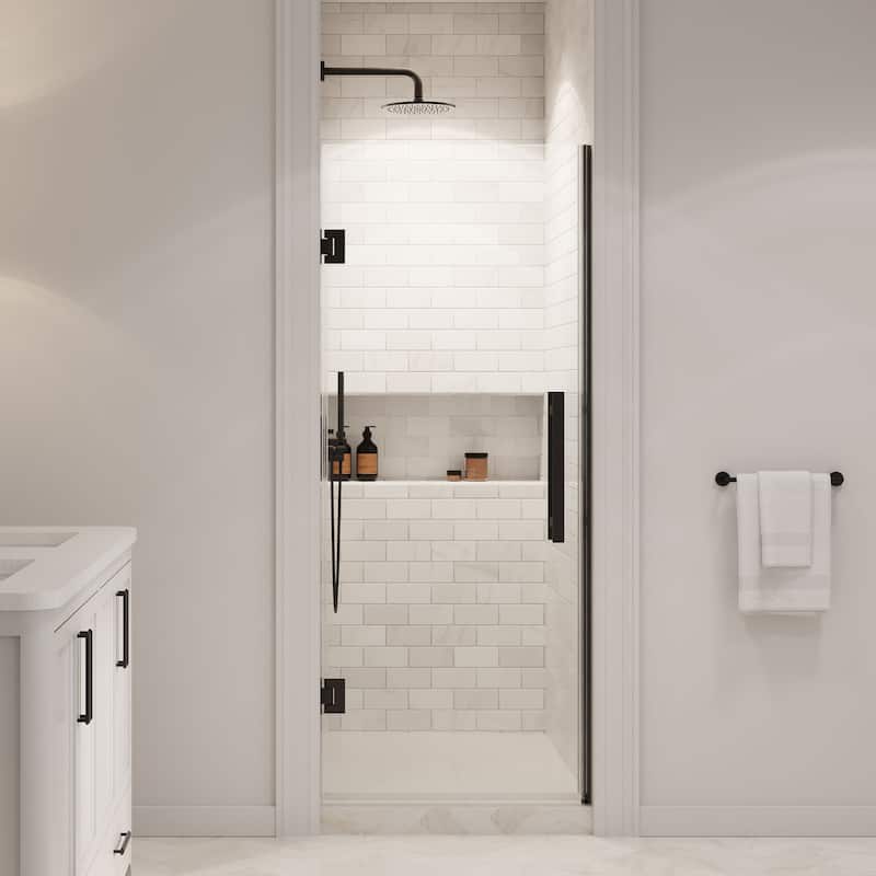 OVE Decors Panama Alcove Frameless Pivot Hinge Shower Door, 2025