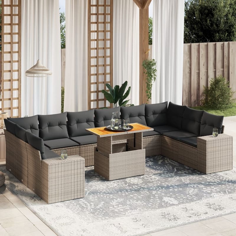 vidaXL Garden Sofa Set - 21.7 x 39.4 x 28.7