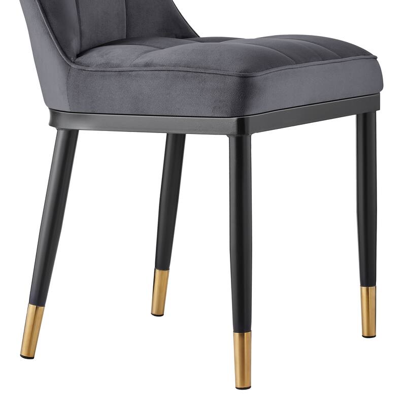 Modern Velvet Upholstered Dining Chairs, Set of 2/4 - 35.8"H x 18.9"W x 23.2"D