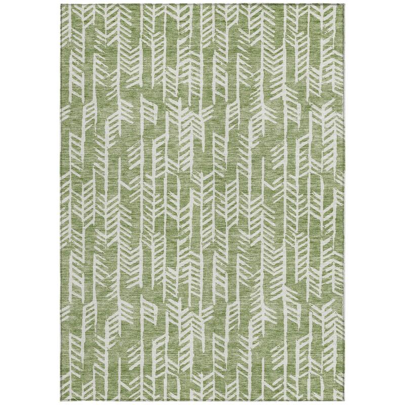 HomeRoots Tribal Transitional Rectangle Outdoor Rug