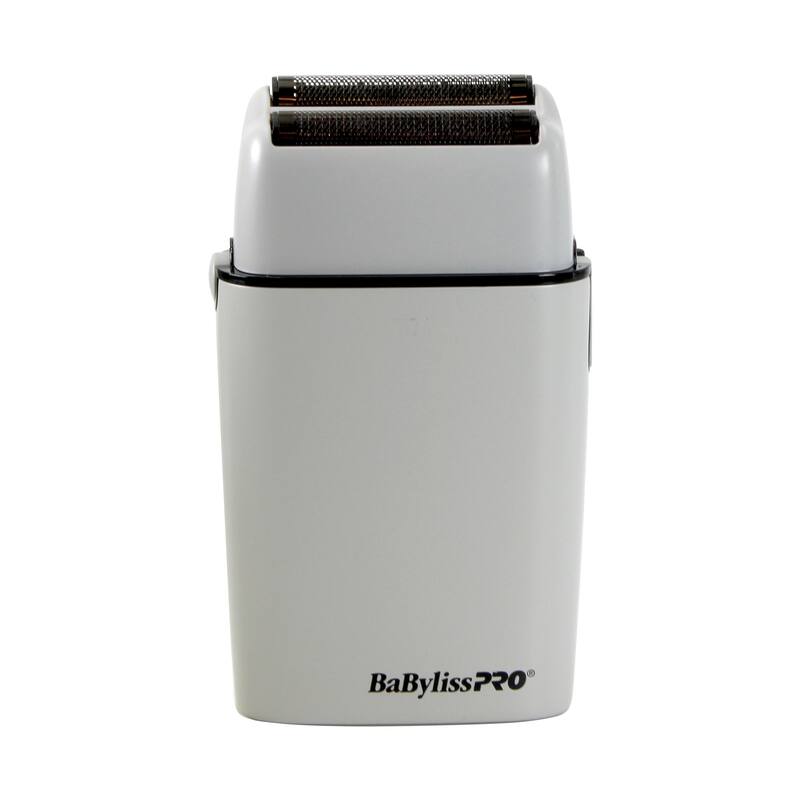 BaByliss Pro LIMITED EDITION Cordless Metal Double Foil Shaver (Gray) FXFS2GY + BaByliss Pro Fade Brush BPFADEB + 9" Comb