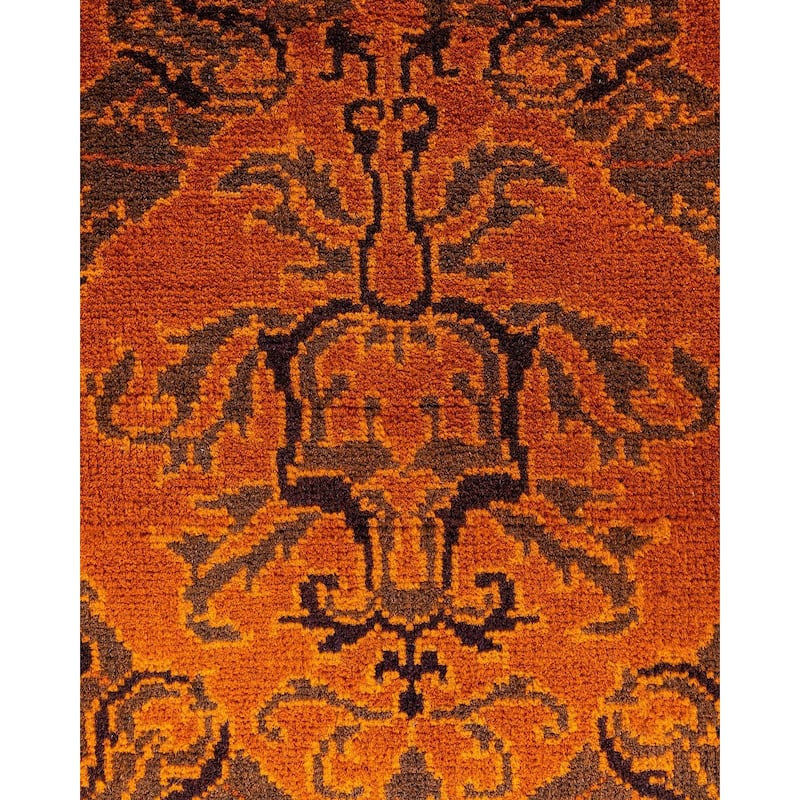 Vibrance One-of-a-Kind Handmade Area Rug - Orange, 5' 2" x 6' 4" - 5' 2" x 6' 4"