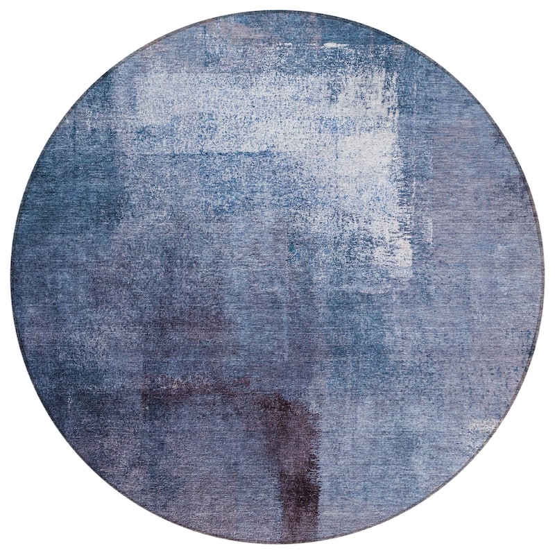Machine Washable Indoor/ Outdoor Chantille Solid Ombre Rug