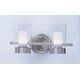 preview thumbnail 4 of 3, Mod 2-Light LED Vanity - satin nickel