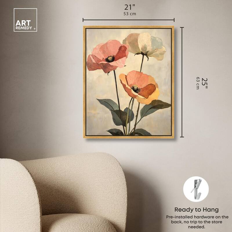 Blush and Ochre I Canvas by Art Remedy