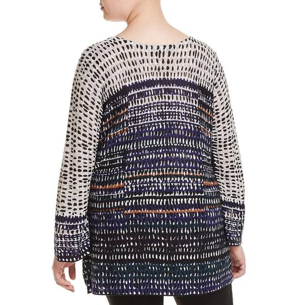 Shop Nic Zoe Womens Plus Pullover Sweater Colorblock Business
