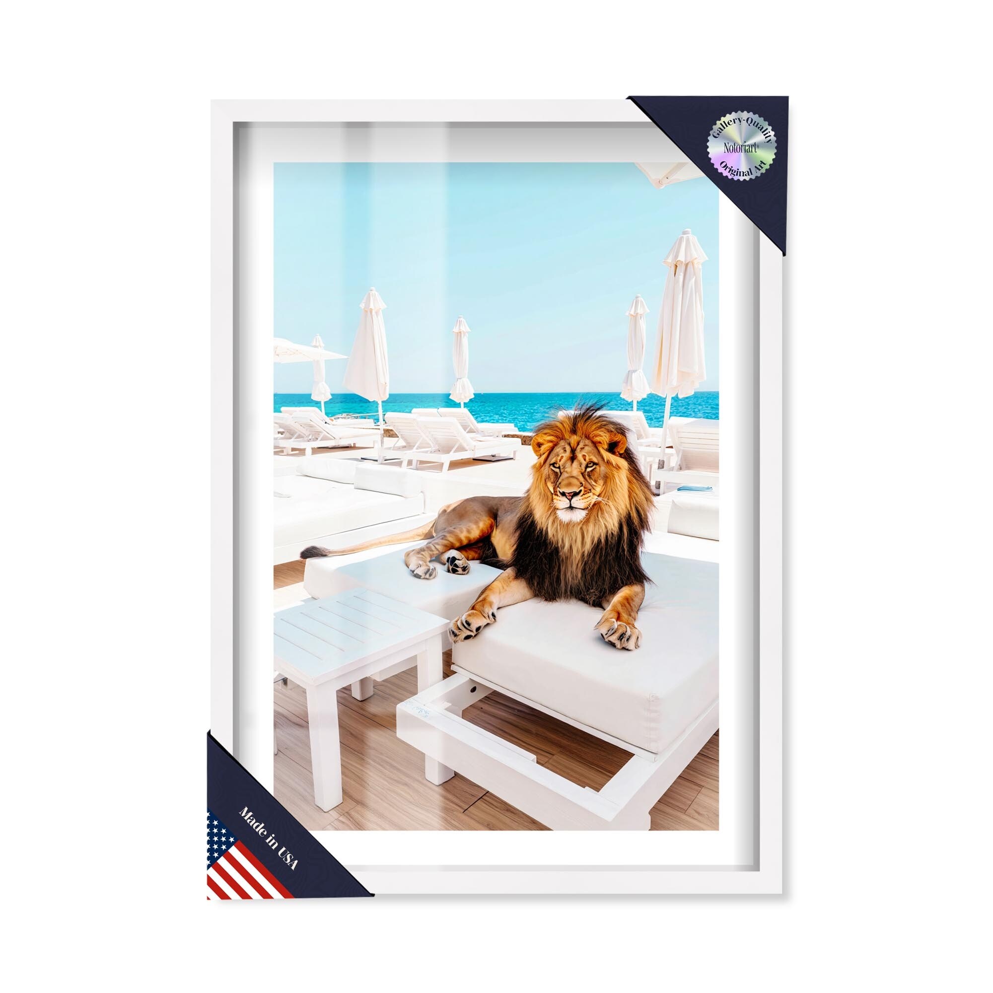 Coastal King Shadowbox Print by Notoriart