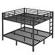 preview thumbnail 14 of 16, Metal Bunk Bed - Space-Saving Design for Teens and Adults
