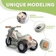 preview thumbnail 3 of 7, Ride on Bubble Car, 6V Kids Motorcycle, 3 Wheeled 2 MPH Electric Motorbike for Toddler with LED Headlight, Music - Cream White