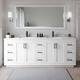 Option White / Giotto Quartz Top / Matte Black Hardware