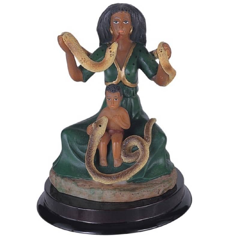 Q-Max 5"H Santa Martha The Dominadora Statue Lady Holy Figurine Religious Decoration