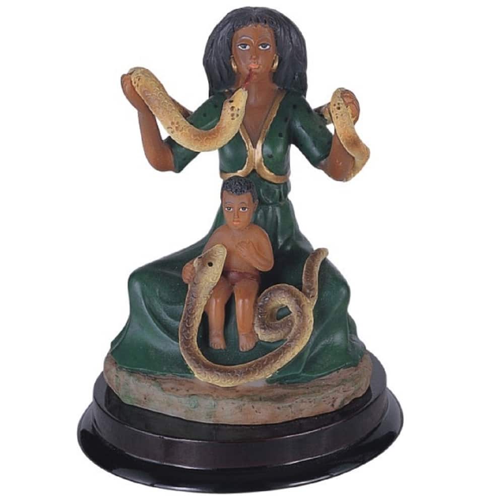 Q-Max 5"H Santa Martha The Dominadora Statue Lady Holy Figurine Religious Decoration