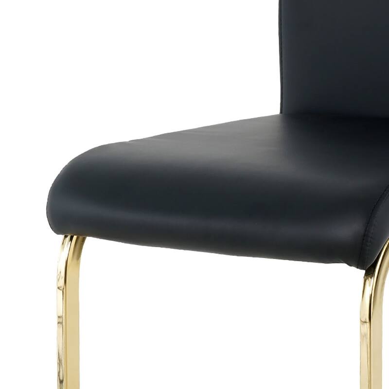 Classic Set of 6 PU Upholstered Dining Chairs - N/A