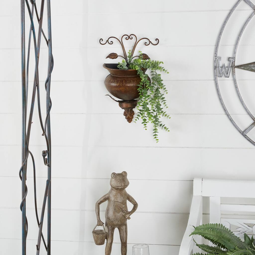 Rare Metal Wall Planter Decor