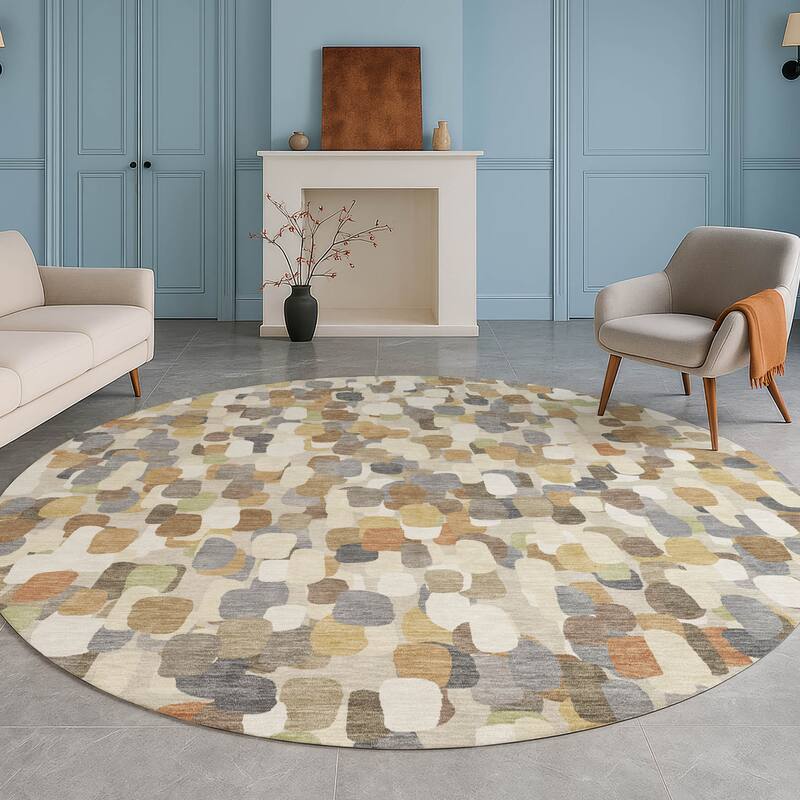 Machine Washable Indoor/ Outdoor Contemporary Drew Chantille Rug