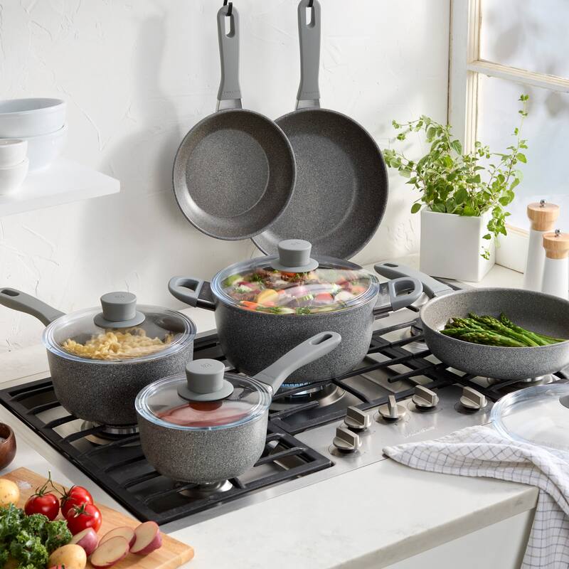 ZWILLING Parma Plus 10-pc Aluminum Nonstick Cookware Set - Grey