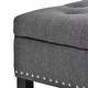preview thumbnail 10 of 10, Storage Ottoman Bench, Entryway Bench with Rubber wood Legs