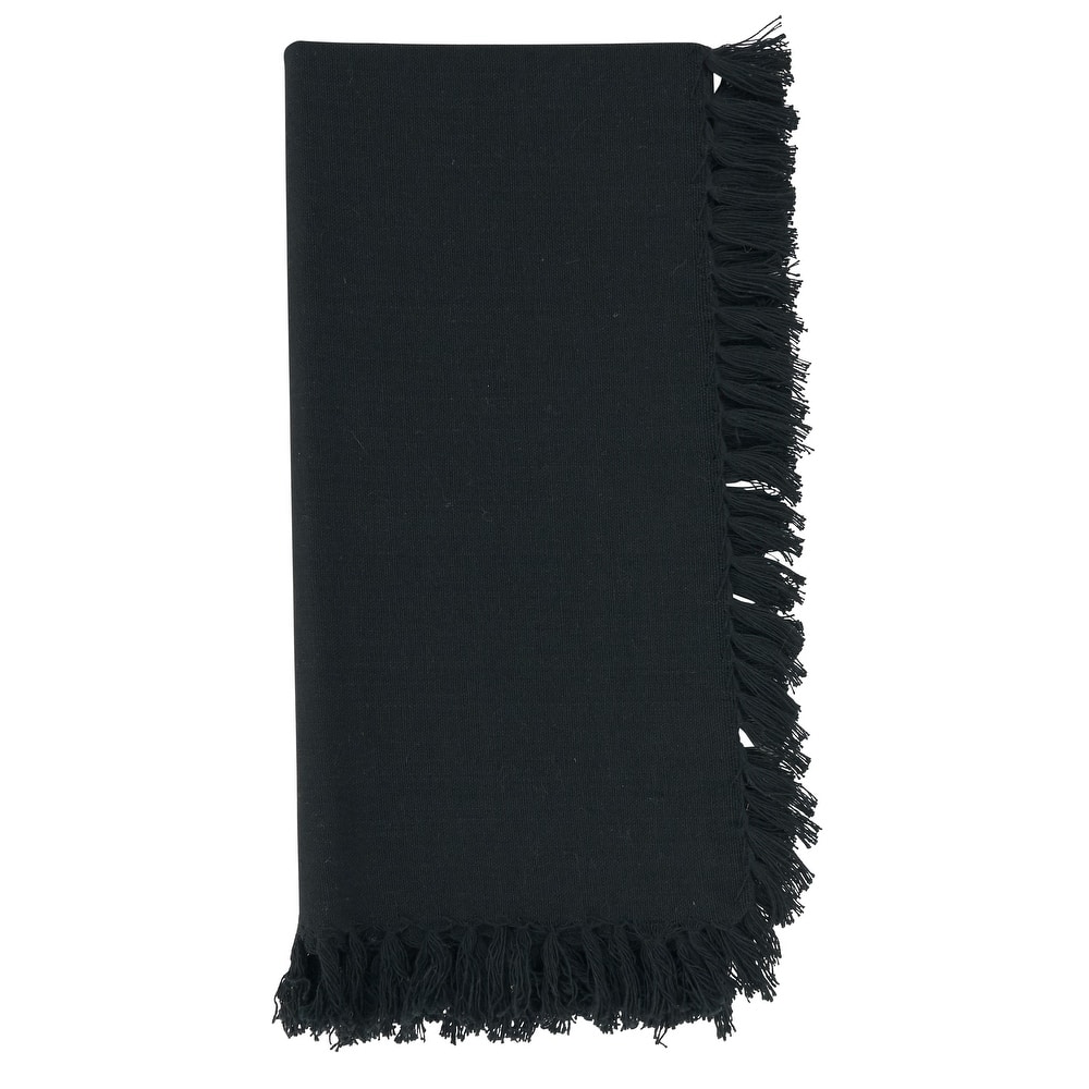 Fringed Design Napkins (set of 4)