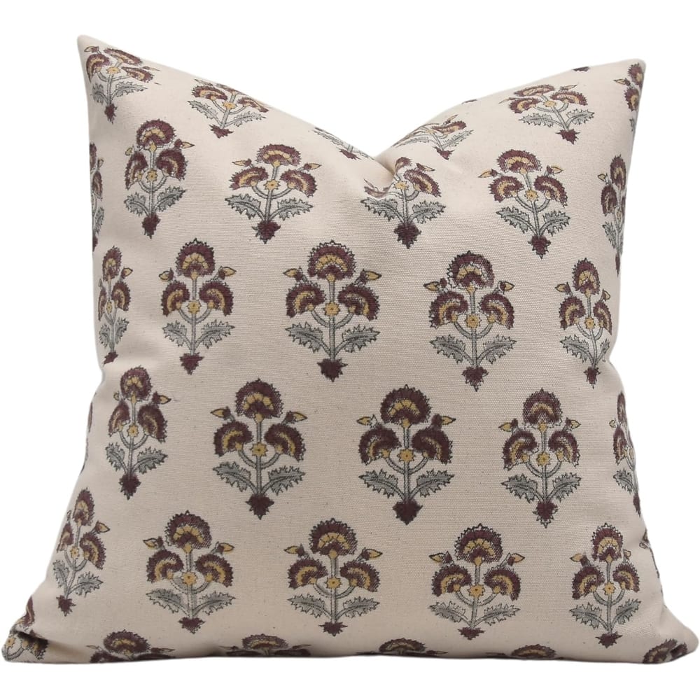 Fabdivine Cotton Bohemian Block print pillow Cover