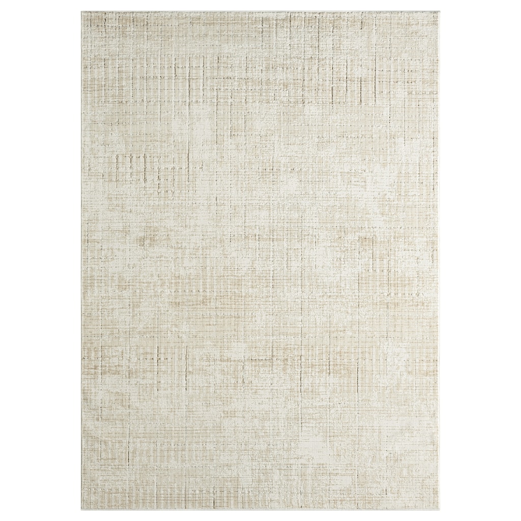 DKNY Grand Street Indoor only Beige Abstract Area Rug