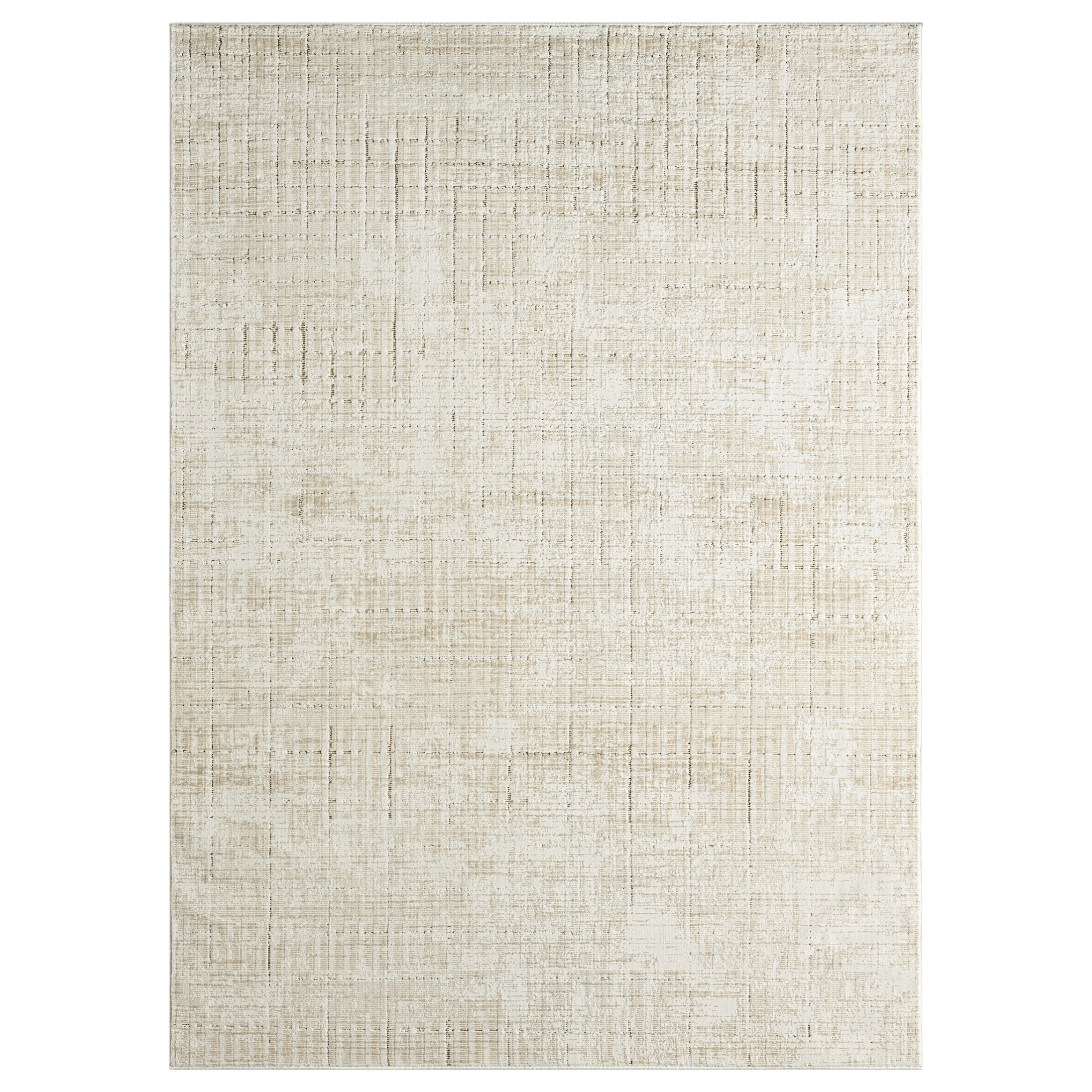 DKNY Grand Street Indoor only Beige Abstract Area Rug