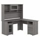 preview thumbnail 60 of 81, Cabot 60W L-Shaped Desk with Hutch and Storage by Bush Furniture