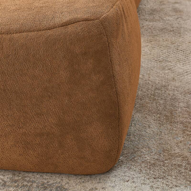 Bean Bag Chair Large Indoor Beanbag Sofa , Lazy Beanbag with waist pillow&Ottoman for Bedroom