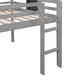 preview thumbnail 12 of 12, Modern and Playful Design Wood Loft Bed with Slide, Ladder and Chalkboard, Full size, Grey