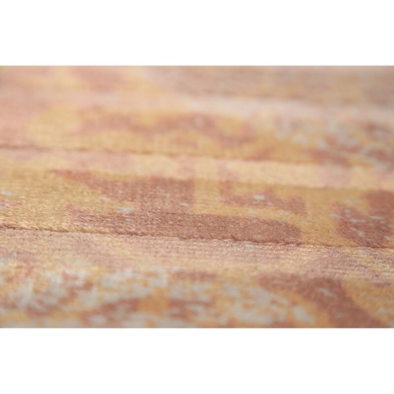 Striped Modern Abstract Indian Area Rug Handmade Wool Carpet - 5'0"x 8'1"