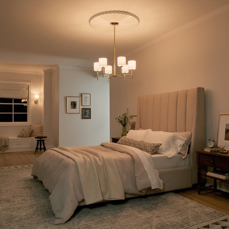 Kichler Lighting Ali 6-Light Brushed Natural Brass Chandelier