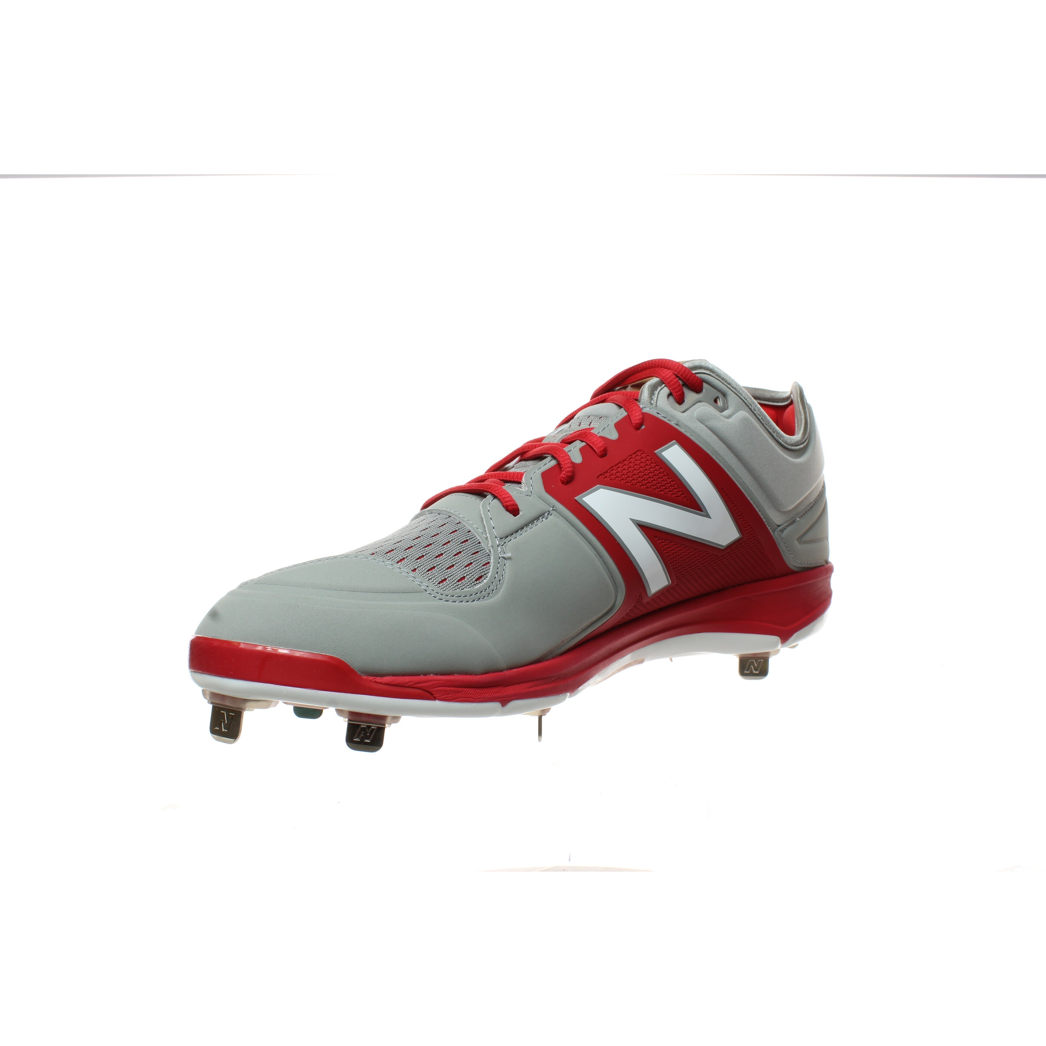 new balance red and black baseball cleats
