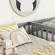 preview thumbnail 10 of 32, Double Twin Floor Bed with Fence, Guardrails,Without Door