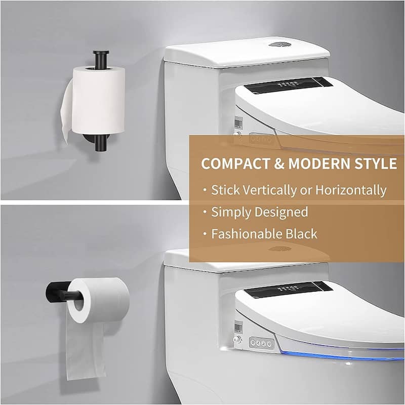 PROOX Rustproof Ahesive Toilet Pater Holder Stainless Steel Towel Holder