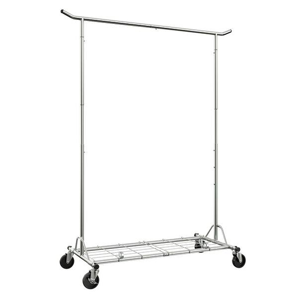 Shop Langria Heavy Duty Rolling Commercial Single Rail Clothing