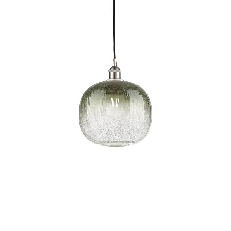 Innovations Lighting 616-1P-12-11 Brookhaven Sphere Pendant Brookhaven - Brushed Satin Nickel / Slate